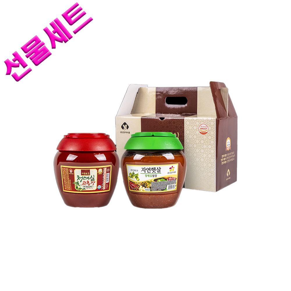 진조미 청매실 고추장2.2kg+청매실 쌈장 2kg 선물세트
